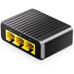R�partiteur r�seau 1 � 3 gigabit, commutateur ethernet 4 ports, alimentation type - c, bo�tier m�tallique ...