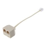 Répartiteur de téléphone rj11 6p4c 1 mâle à 2 femelles, adaptateur rj11 à séparateur rj11 Répartiteur de téléphone rj11 6p4c 1 mâle à 2 femelles, adaptateur rj11 à séparateur rj11