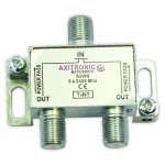 Repartiteur tv 2 directions 5 - 2400 mhz axitronic rep2s