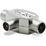 R�partiteur tv, s�parateur coaxial en t, dvb - t2, diviseur antenne tv, blind�, m�tallique 1 entr�e m�le ...