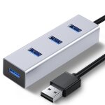 R�partiteur usb 3. 0 hub haute vitesse avec 4 / 7 ports pour windows et macbook, 4 ports