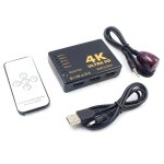R�partiteur vid�o ultra hd, 1x5 ports 3d, 4k x 2k, 1 entr�e, 5 sorties, avec t�l�commande ir, compatible ...