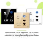 Rpteur wi - fi intelligent sans fil, 300mbps, panneau de routeur intgr au mur, avec prise usb