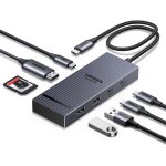 Revodok pro 108 10gbps hub usb c hdmi 4k 60hz lecteur de carte sd tf pd 100w adaptateur multiport usb3. ...