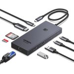 Revodok pro 1091 10gbps hub usb c ethernet gigabit hdmi 4k 60hz lecteur de carte sd tf pd 100w multi ...