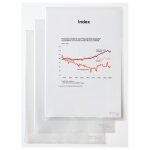 Rexel chemise coin a4 transparente (10)