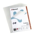 Rexel chemise coin a4 transparente (50)