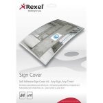 Rexel sign covers - auto - adh�sif - pack de 10 - clair - a4 (210 x 297 mm) pochettes plastifi�es