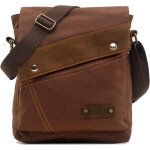 Rfcbc - coton cuir canvas sacs  bandoulire messenger bag sac bandoulire cartable livre sac sac d'ordinateur ...