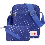 Rfcbc - sac  dos en toile pour voyage cole motif  pois pour jeune fille sac pour ordinateur portable ...