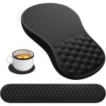 Rfgvc - tapis de souris avec repose - poignet, ergonomique pour soulager la douleur dans le canal carpien, ...