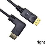 Right 30cm displayport ¿ cble dp mle vers mle 4k @ 60hz, 2k @ 165hz, dp + + , haut, bas, angle gauche ...