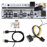 Riser pour carte vid�o, adaptateur usb 3. 0 pci - e, ver012max express 16x, sata 15 broches � 6 broches ...