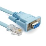 Rj45 male to db9 rs232 female network console cable adapter converter for cisco switch router, 1. 8m ... Rj45 male to db9 rs232 female network console cable adapter converter for cisco switch router, 1. 8m ...