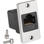 Rj45 rectangulaire panneau rseau adaptateur cat6a rj45 8p8c femelle  femelle panneau montage ethernet ...