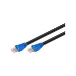 Rj45 r�seau c�ble de raccordement cat 6 u / utp [1x rj45 - prise m�le - 1x rj45 - stecker] 50 m noir ...