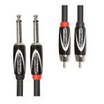 Roland rcc - 10 - 2r28 - cable 2 rca / m vers 2 x jack 6. 35 mono - 3m Roland rcc - 10 - 2r28 - cable 2 rca / m vers 2 x jack 6. 35 mono - 3m