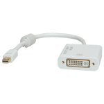 Roline 12. 03. 3137 cble vido et adaptateur 0, 1 m mini displayport dvi - d blanc