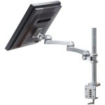 Roline bras lcd pivotant, 4 points, pince de fixation