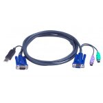 Roline - cble clavier / vido / souris (kvm) - usb, hd - 15 (vga) (m) pour ps / 2, hd - 15 (vga) - 1. ...