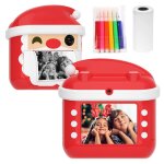 Rouge avec carte tf 8g appareil photo numrique instantan 1080p, imprimante photo pour enfants, avec ...