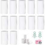 Rouleau appareil photo enfant, 12 rouleaux papier thermique, 57x30mm papier dimprimante thermique, appareil ...
