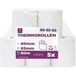 Rouleaux thermiques 80mmx50mx12mm - bobine papier thermique pour caisse enregistreuse avec imprimante ...