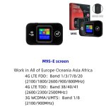Routeur sans fil wifi portable 4g m9s avec carte sim mobile pocketrouter de version europenne cran ...