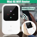 Routeur wifi 4g lte portable 150mbps d�bloqu�, modem mobile pour voiture, maison, voyage, camping b1 ...