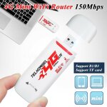 Routeur wifi portable 4g / 3g lte 150mbps, dongle usb sans fil pour voiture, modem mobile  large bande, ...