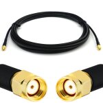 Rp - sma 30cm rallonge antenne wifi cable coaxial rpsma mle  male cble extension faible perte rg58 ...