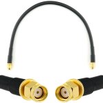 Rp - sma 30cm rallonge antenne wifi cable coaxial rpsma mle  male - cble d'extension hf240 (lmr 240 ...