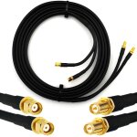 Rp - sma 5m rallonge antenne wifi cable coaxial double rpsma mle  femelle - cble d'extension dual ...
