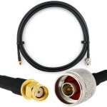 Rp - sma m�le vers n male 2m rallonge antenne wifi cable coaxial - c�ble d'extension hf240 (lmr 240 �quivalent ...