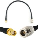 Rp - sma m�le vers n femelle 30cm rallonge antenne wifi cable coaxial - c�ble d'extension hf240 (lmr ...