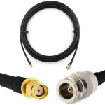 Rp - sma mle vers n femelle 5m rallonge antenne wifi cable coaxial - cble d'extension hf240 (lmr 240 ...