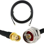 Rp - sma mle vers n male hex 10m rallonge antenne wifi cable coaxial - cble d'extension hf240 (lmr ...