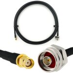 Rp - sma mle vers n male hex 1m rallonge antenne wifi cable coaxial - cble d'extension hf240 (lmr 240 ...