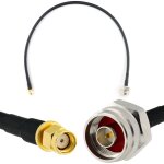 Rp - sma mle vers n male hex 50cm rallonge antenne wifi cable coaxial - cble d'extension hf240 (lmr ...