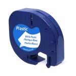 Ruban d'étiquettes en plastique, 12mm, compatible avec dymo letratag 12267 16952 16951 pour étiqueteuse ... Ruban d'étiquettes en plastique, 12mm, compatible avec dymo letratag 12267 16952 16951 pour étiqueteuse ...