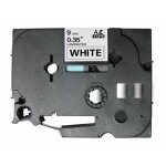 Ruban laminé compatible brother tze - 221 - 9 mm x 8 mètres noir / blanc Ruban laminé compatible brother tze - 221 - 9 mm x 8 mètres noir / blanc