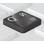 Russian stickers for pc / laptop and notebook keyboards 14x14mm, transparent with matte protective varnish, ...