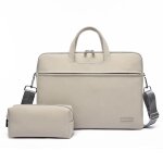 Sac en cuir pu pour ordinateur portable , sacoche  bandoulire pour ordinateur macbook air pro, porte ...