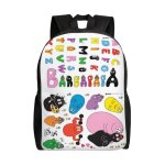 Sac  dos barbapapa pour adolescent, cartable en toile, sac  dos pour ordinateur portable, unisexe - ...