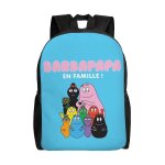 Sac  dos barbapapa pour adolescent, cartable en toile, sac  dos pour ordinateur portable, unisexe - ...