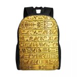 Sac  dos avec croix gyptienne ankh pour femmes, hommes, tudiants, cartable, compatible avec ordinateur ...