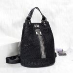 Sac  dos en cuir  paillettes pour femmes, antivol, pour ordinateur portable, nouvelle mode