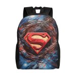 Sac  dos dc superman pour adolescent, cartable en toile, sac  dos pour ordinateur portable, unisexe ...