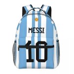 Sac � dos �tanche haute capacit� pour ordinateur portable 17 pouces, motif star du football messi num�ro ...