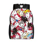 Sac  dos hello kitty, sac  dos de voyage pour ordinateur portable, sac d'cole rsistant  l'eau, durable ...